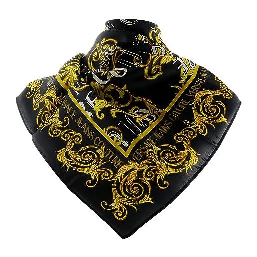 VERSACE JEANS COUTURE foulard logo couture nero 74ha7h02zg151 g89 uni
