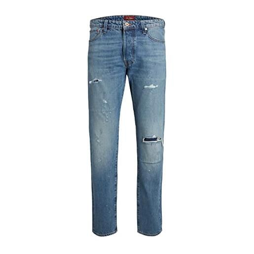 JACK & JONES jjichris jjcooper cj 470 jeans, blu denim, 28w x 32l uomo