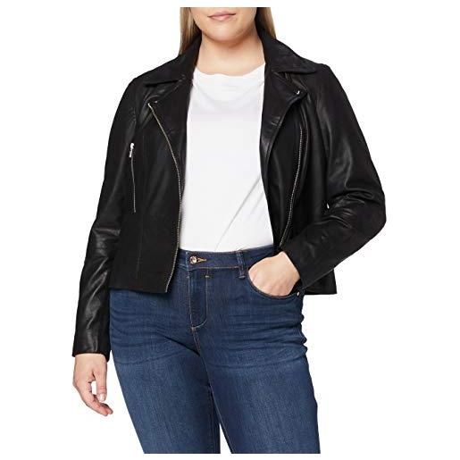 YAS YASsophie leather jacket noos giacca in pelle, nero, m donna