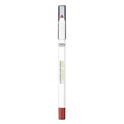 L'Oréal Paris l' oréal paris age perfect matita labbra, contorno, 299 pearl brick, rosso/corallo, confezione da (3 x 1.2 g)