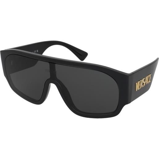 Versace ve4439 gb1/87 | occhiali da sole graduati o non graduati | plastica | mascherina | nero | adrialenti