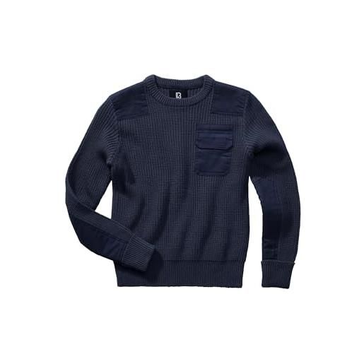 Brandit Brandit kids bw pullover, maglione unisex bambini e ragazzi, blu (navy), xl 158