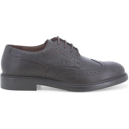 Melluso scarpa uomo stringata classica in pelle marrone u55262d