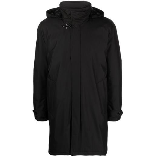 Fay cappotto imbottito con cappuccio rimovibile - nero