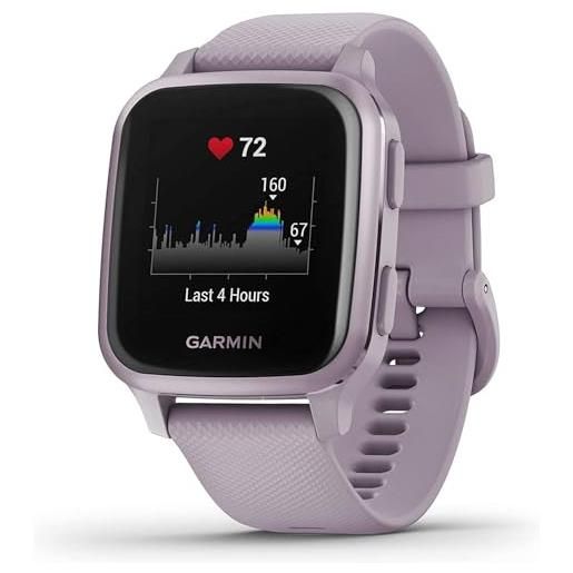 Garmin venu sq, smartwatch gps sport con monitoraggio della salute e garmin pay, viola (lavanda/viola)