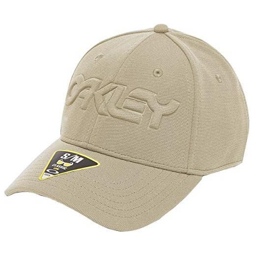 Oakley - cappello elasticizzato da uomo a 6 pannelli, in rilievo - beige - s/m