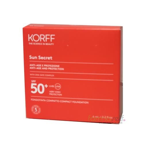 KORFF Srl korff sun secret fondotinta compatto spf 50+ tanned 03 6ml