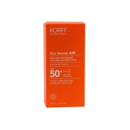 KORFF Srl korff sun secret air fluido ultralight viso spf50+ 50ml