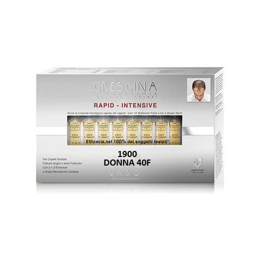 LABO INTERNATIONAL Srl crescina transdermic rapid-intensive 1900 donna 40 fiale isole follicolari