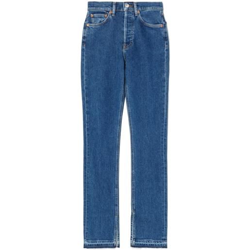 RE/DONE jeans svasati a vita alta - blu