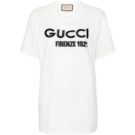 Gucci t-shirt con ricamo - bianco