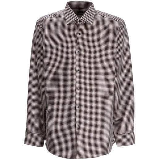 BOSS camicia con stampa - grigio