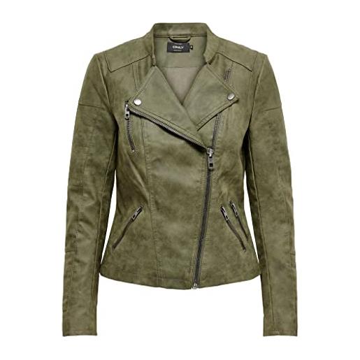 Only leather look biker jacket leather look jacket kalamata 38 kalamata 38