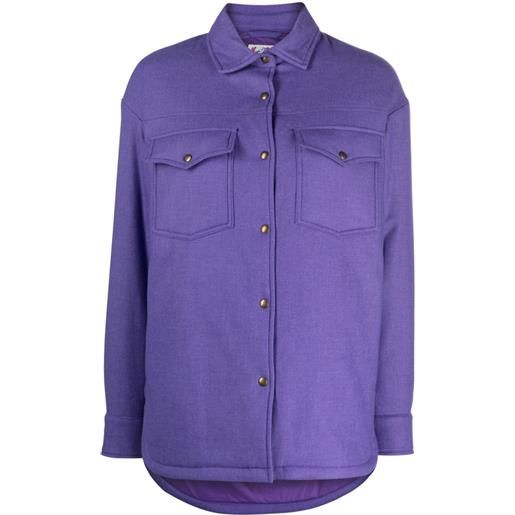 MC2 Saint Barth giacca-camicia con strass - viola