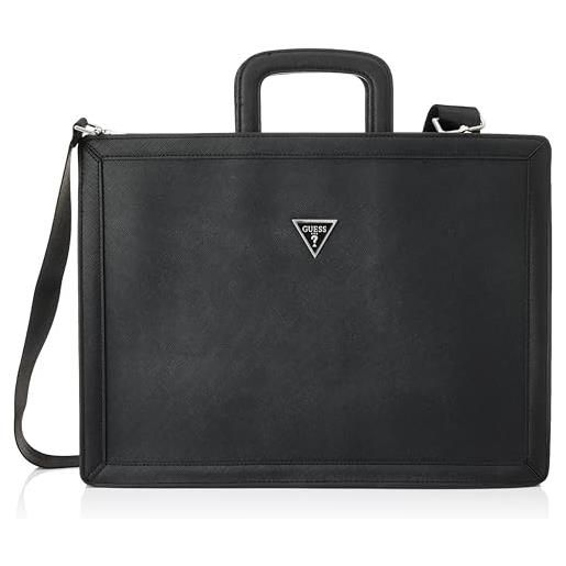 GUESS crts sffn eco tp zip, borsa uomo, bla, taglia unica