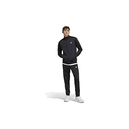 adidas linear logo tricot tuta da ginnastica, legend ink/white, m uomo