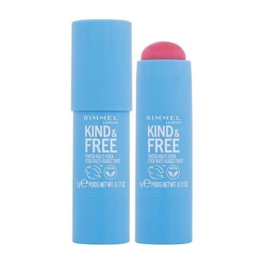 Rimmel London kind & free tinted multi stick stick tintometrico multifunzionale 5 g tonalità 003 pink heat