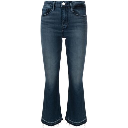 FRAME jeans quincy svasati crop - blu