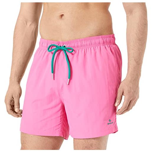 GANT cf swim shorts, pantaloncini uomo, rosso ( perky pink ), 3xl