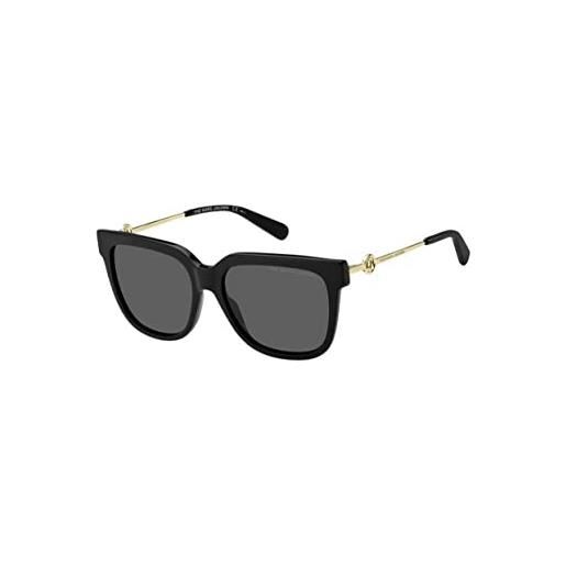 Marc Jacobs marc 580/s 807/ir black sunglasses unisex acetate, standard, 55 occhiali, taglia unica donna