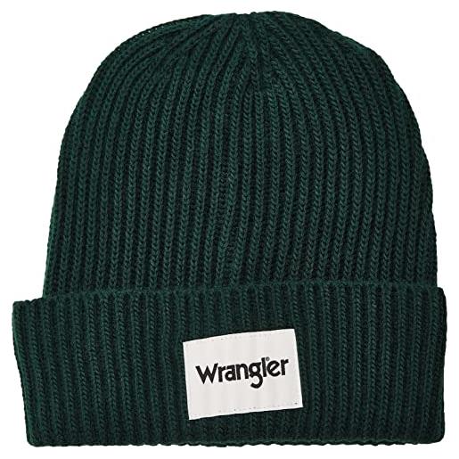 Wrangler rib beanie cappello a cuffia, sycamore green, one size uomini