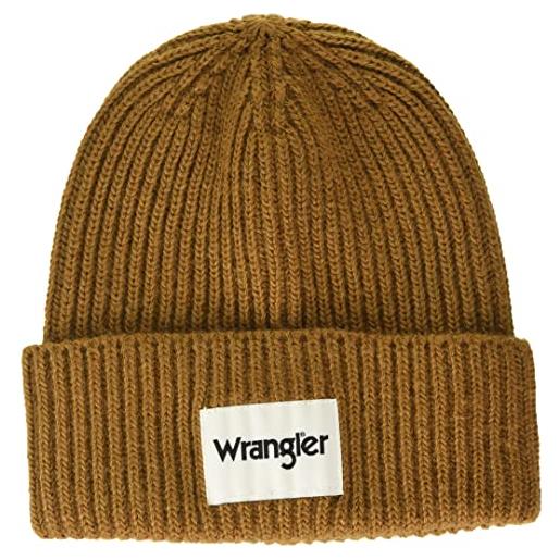 Wrangler rib beanie cappello a cuffia, nutmeg brown, one size uomini
