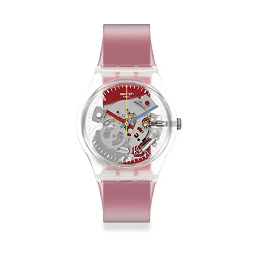 Swatch orologio gent ge292 clearly red striped