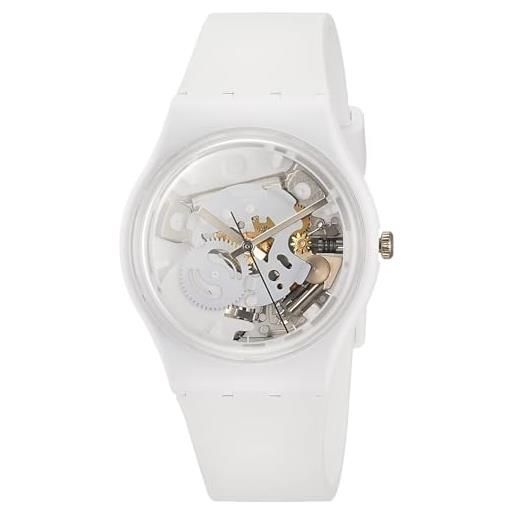 Swatch orologio gent bioceramic so31w102 spot time white