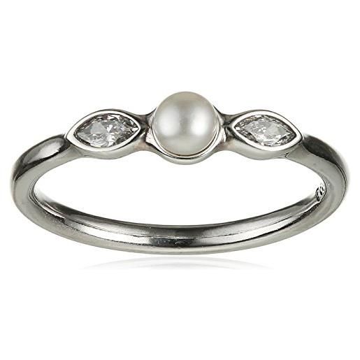 Pandora dreambase-anello luminoso petite xfolgi 925 argento e zirconi bianchi - 190964 p, argento, 18, colore: argento, cod. 190964p-58