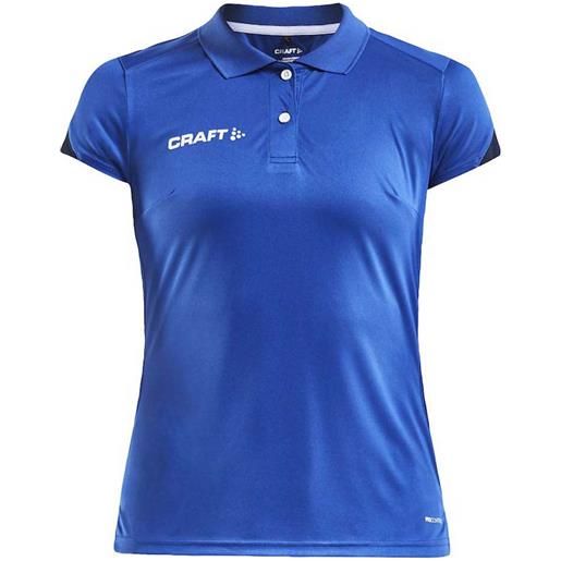 Craft pro control impact short sleeve polo shirt blu xs donna