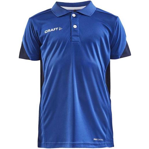 Craft pro control impact short sleeve polo shirt blu 134-140 cm