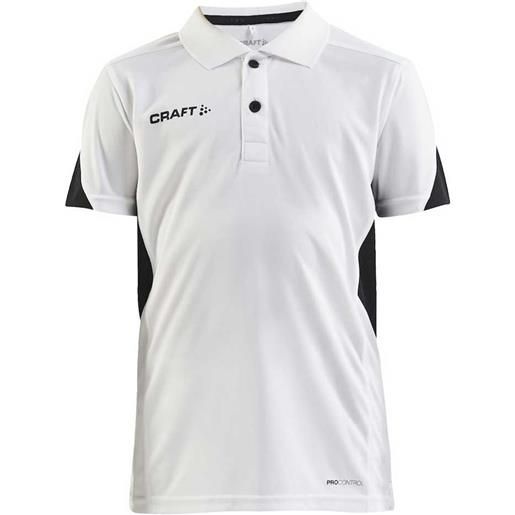 Craft pro control impact short sleeve polo shirt bianco 122-128 cm