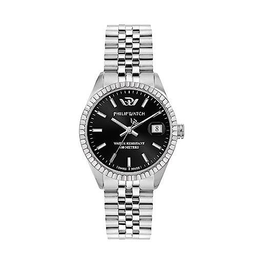 Philip Watch caribe orologio donna, tempo e data, analogico - 35mm