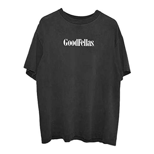 GoodFellas t shirt henry suit movie logo back print nuovo ufficiale uomo nero size xxl