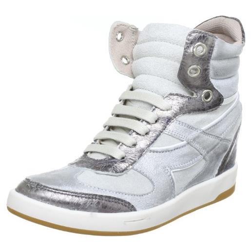 Blink bx 353-730t467 43730-t467, sneaker col tacco donna, argento (silber (silver/white 467)), 40