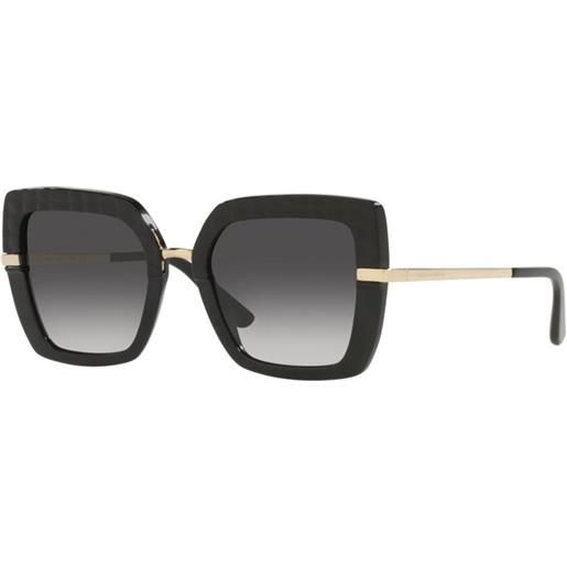 Dolce & Gabbana dg4373 32888g | occhiali da sole graduati o non graduati | prova online | plastica | quadrati | nero | adrialenti