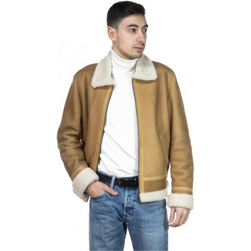 Leather Trend franco - giacca uomo cuoio in vero montone shearling
