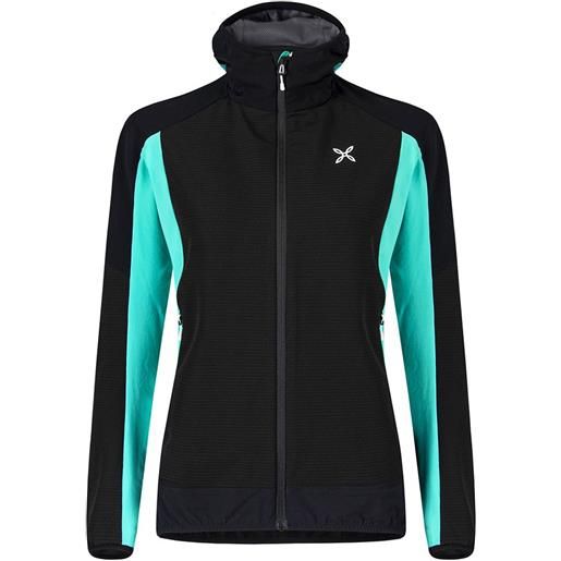 Montura premium wind hoodie fleece blu xs donna