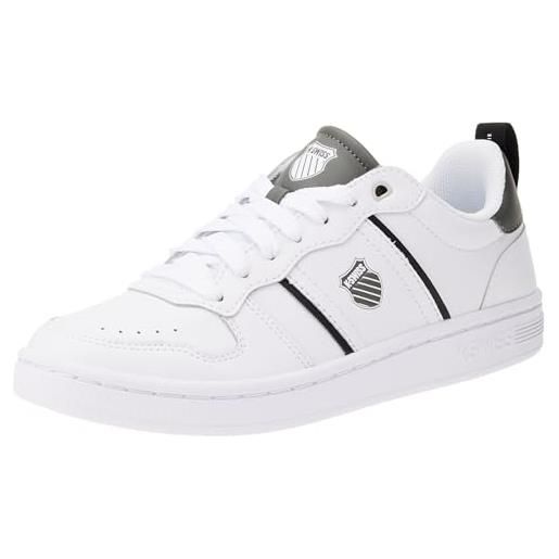 K-Swiss lozan, scarpe da ginnastica uomo, white white peacoat sd 07263 991, 49 eu