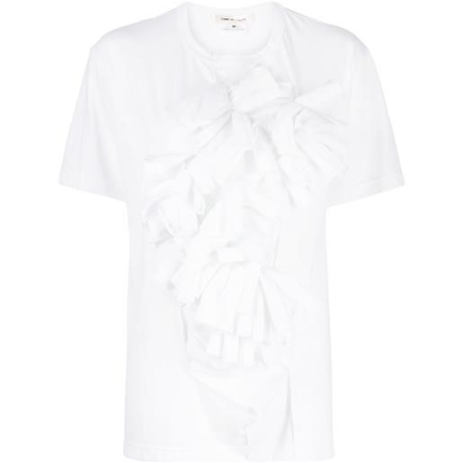 Comme Des Garçons t-shirt con applicazione - bianco