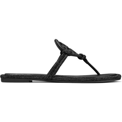 Tory Burch sandali slides miller con decorazione - nero