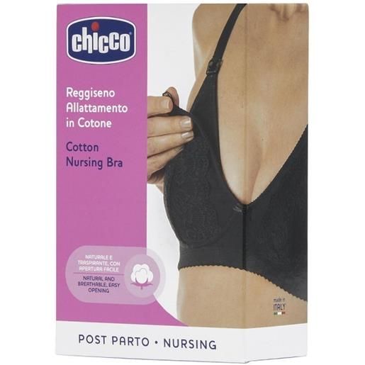 Chicco nursing bra - reggiseno allattamento in cotone nero 3c