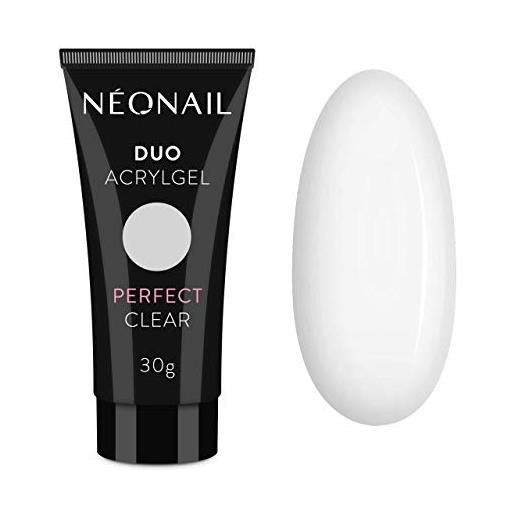 NeoNail Professional neo. Nail duo - gel acrilico per unghie finte, 30 g, per ricostruzione delle unghie (perfect clear)