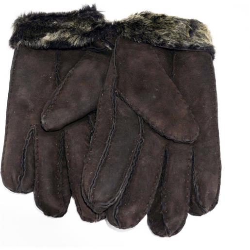 Leather Trend gloves - guanti donna testa di moro in vero montone shearling