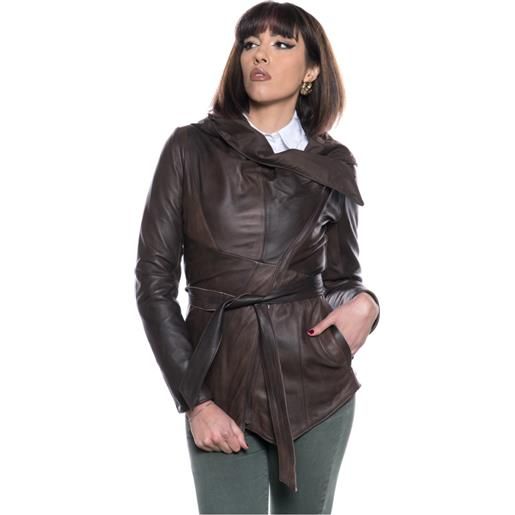 Leather Trend colima - giacca donna testa di moro in vera pelle