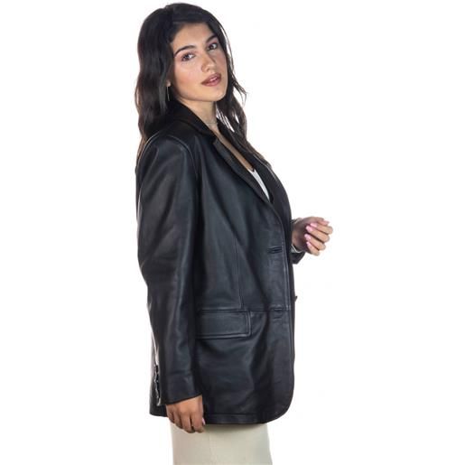 Leather Trend clarissa - giacca donna nero in vera pelle