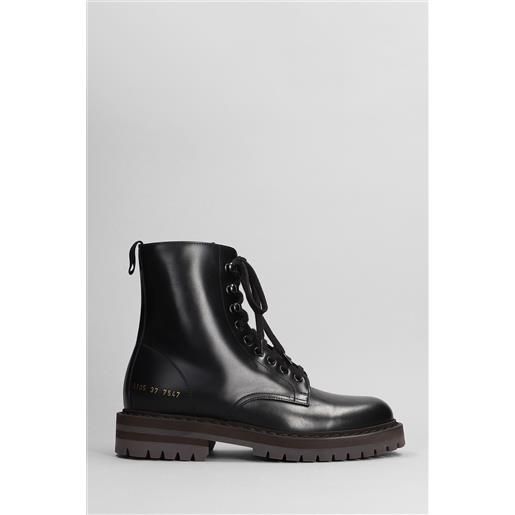 Common Projects anfibi in pelle nera