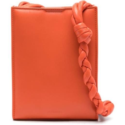 Jil Sander borsa a tracolla tangle piccola in pelle - arancione