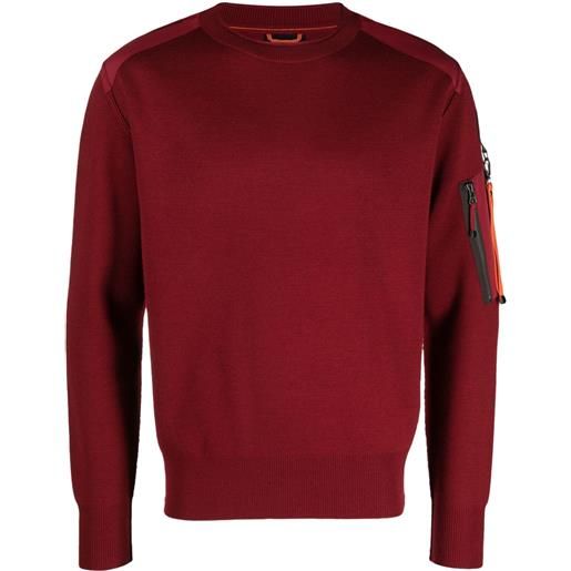 Parajumpers maglione con zip - rosso