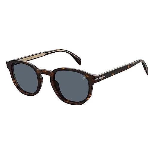 David Beckham dbe db 1007/s 086/ku havana sunglasses unisex acetate, standard, 49 occhiali, uomo